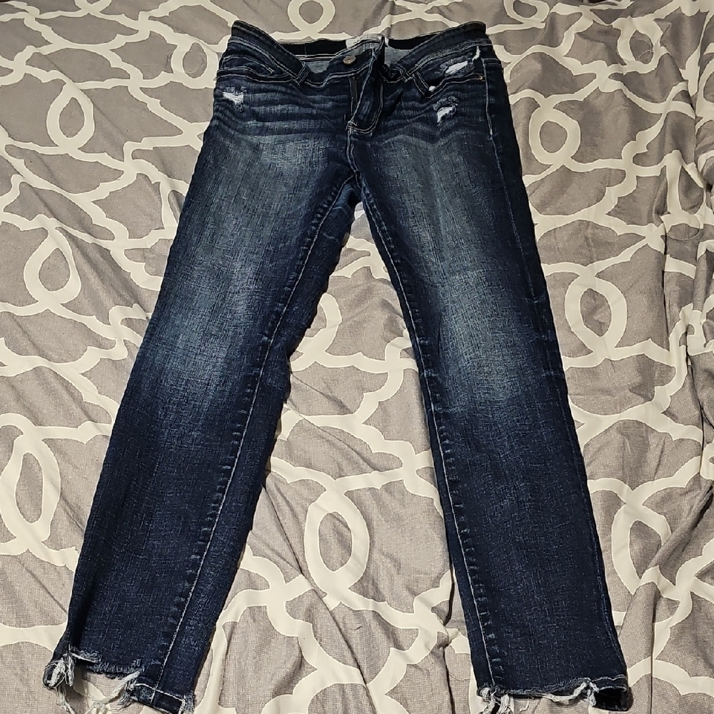 Buckle Women's Dark Blue Straight Leg Jeans